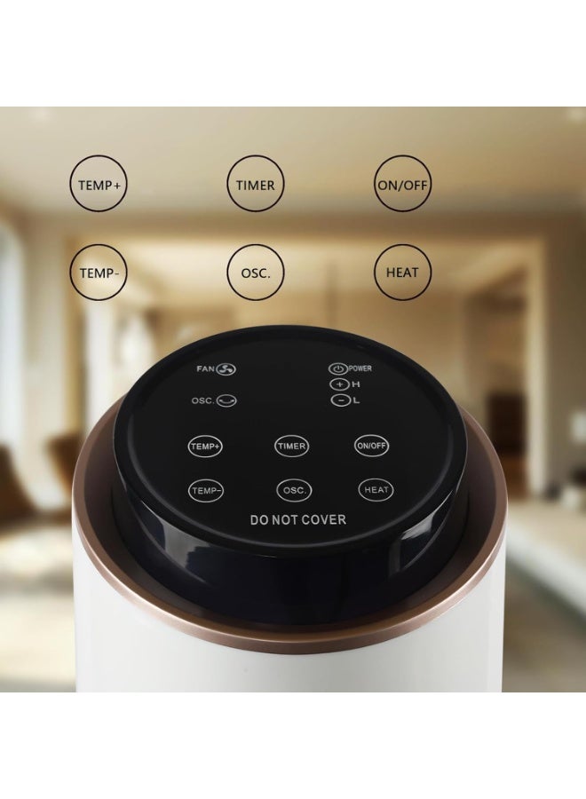 INGUNAR 2000W Space Heater Indoor,Electric Heater with Remote, Oscillating, 3 Modes, 12h Timer, Portable Heater for Indoor Use - Image 2